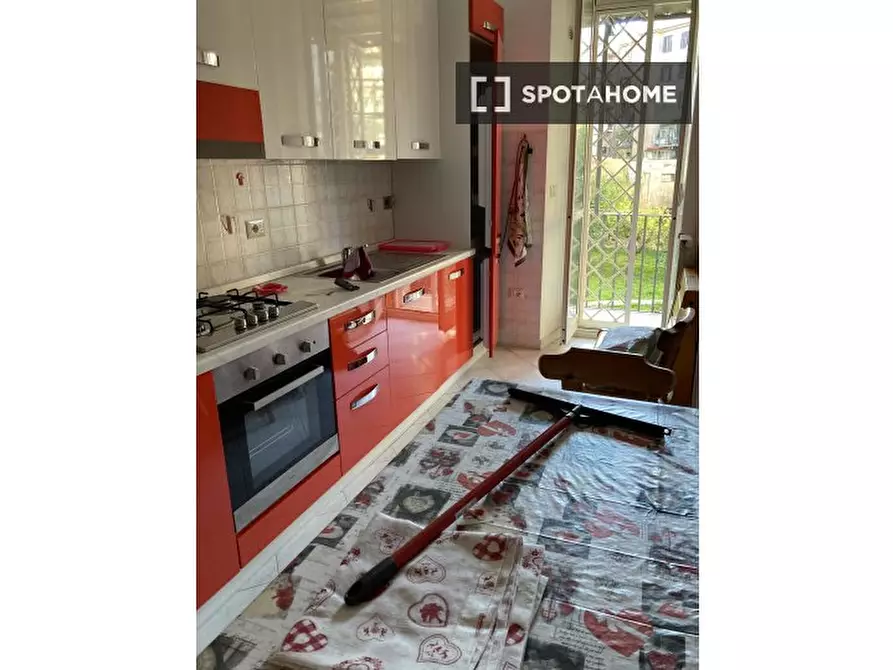 Immagine 8 di Camera condivisa in affitto  in Via Portuense a Roma