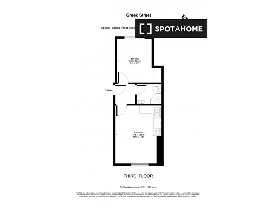 Immagine 7 di Appartamento in affitto  in Flat 7 Greek St a 