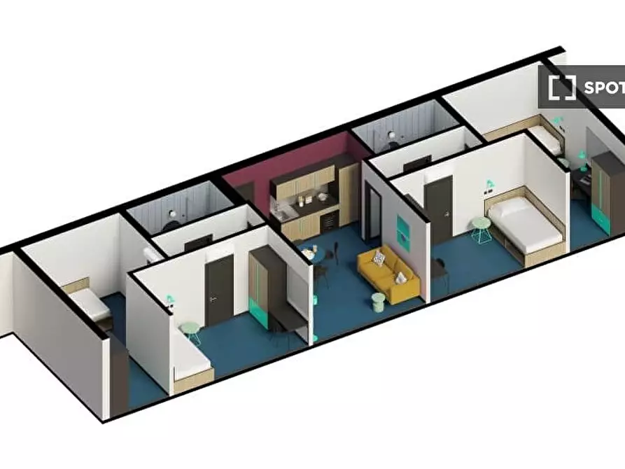 Immagine 8 di Camera condivisa in affitto  in Via Michele Lessona a Milano