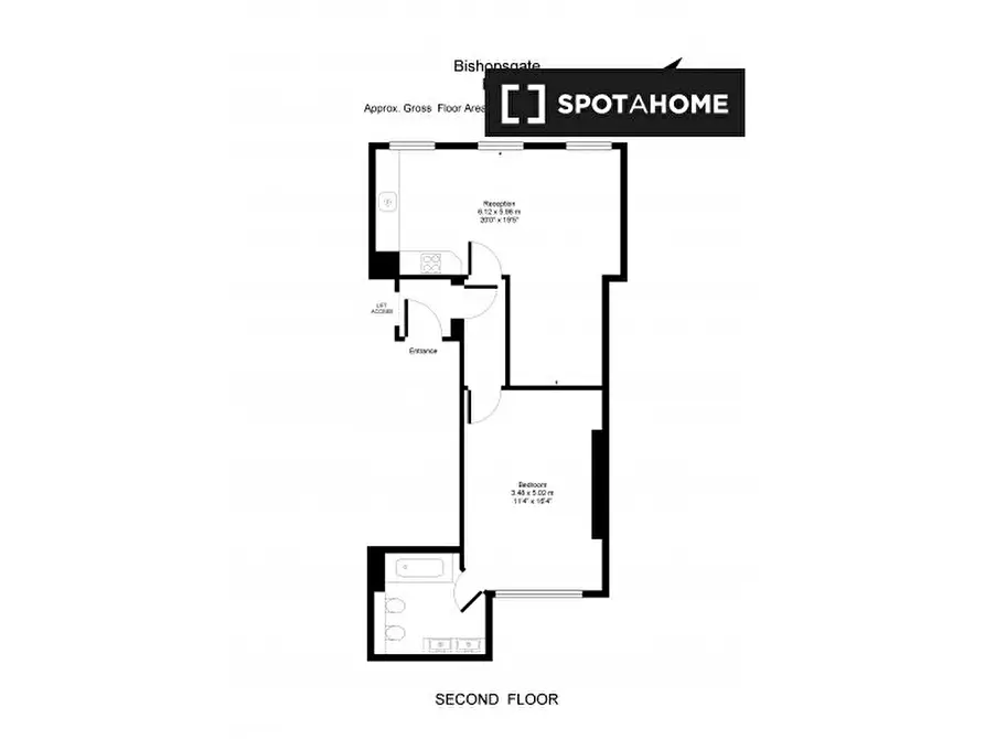 Immagine 8 di Appartamento in affitto  in Flat 48 Bishopsgate a 