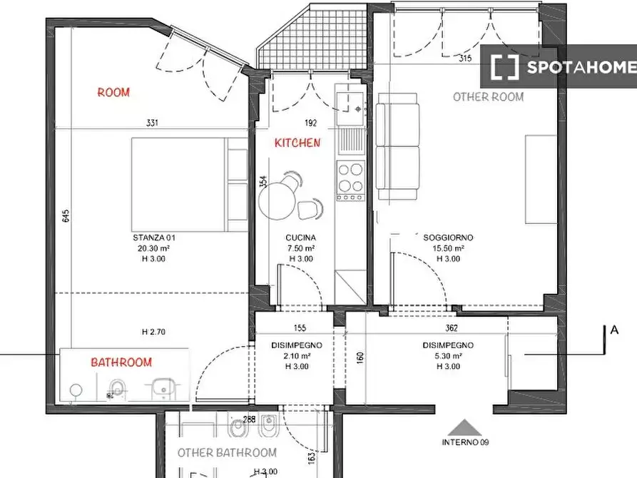 Immagine 8 di Camera condivisa in affitto  in Via Cipro a Roma