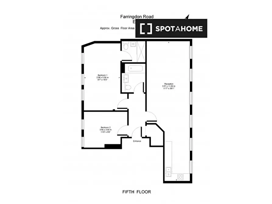 Immagine 12 di Appartamento in affitto  in Flat Heinze Building a Islington