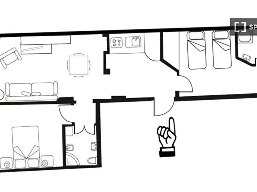 Immagine 2 di Appartamento in affitto  in Vicolo dei Malespini a Firenze