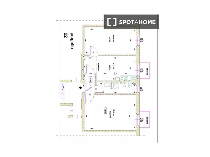 Immagine 9 di Appartamento in affitto  in Via Monte Piana a Milano