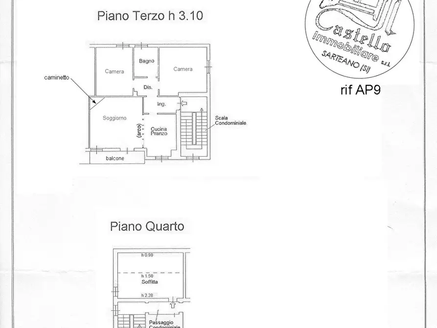 Immagine 11 di Appartamento in vendita  in Corso Garibaldi, 18 a Sarteano