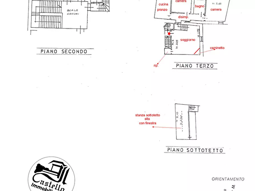 Immagine 11 di Appartamento in vendita  in Corso Garibaldi, 20 a Sarteano