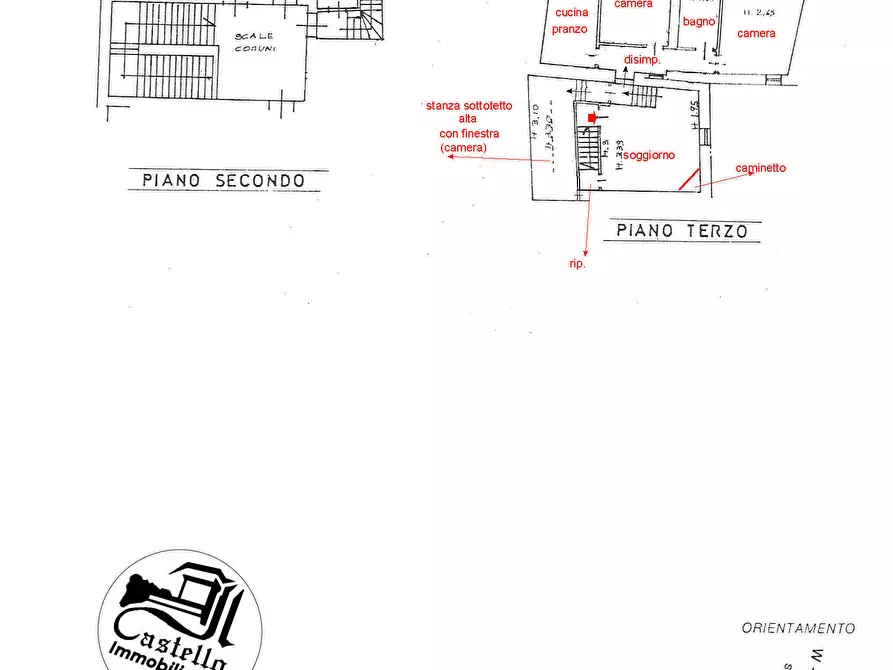 Immagine 12 di Appartamento in vendita  in Corso Garibaldi, 20 a Sarteano