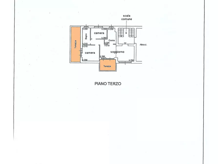 Immagine 11 di Appartamento in vendita  in Piazza S. Alberto, 7 a Sarteano