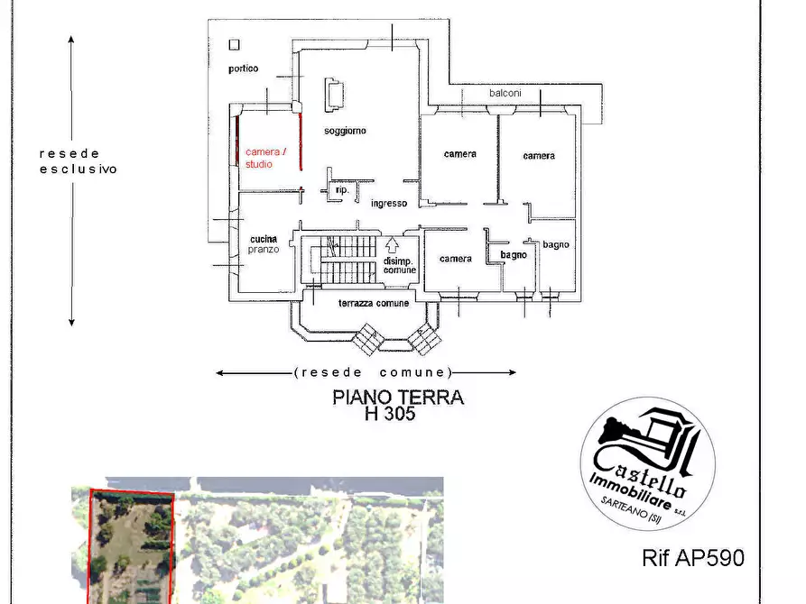 Immagine 12 di Appartamento in vendita  in via Montegrappa, 2 a Sarteano