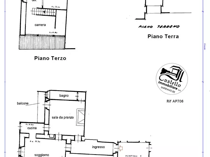 Immagine 11 di Appartamento in vendita  in Corso Garibaldi, 10 a Sarteano