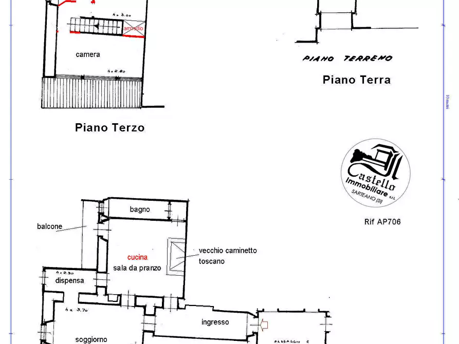 Immagine 12 di Appartamento in vendita  in Corso Garibaldi, 10 a Sarteano