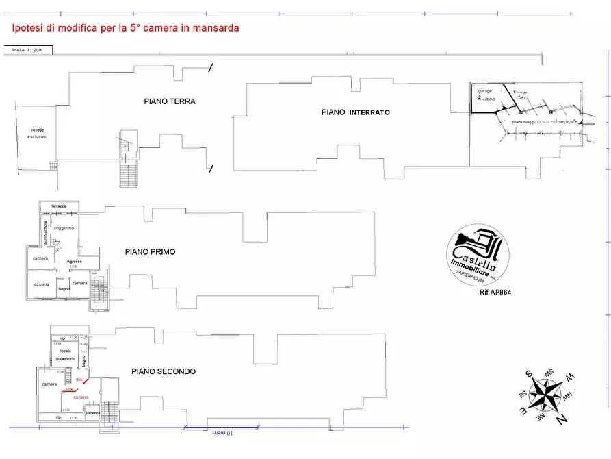 Immagine 12 di Appartamento in vendita  in strada di Scacciapensieri, 47 a Siena