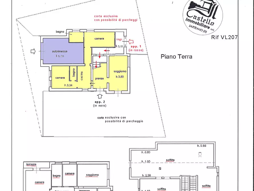 Immagine 12 di Villa in vendita  in via Beato Alberto, 4 a Sarteano