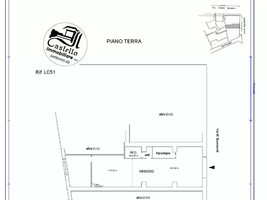 Immagine 11 di Locale commerciale in vendita  in via Michelangelo Buonarroti, 39 a Chiusi