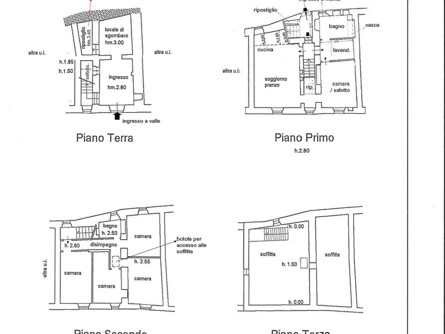 Immagine 11 di Terratetto in vendita  in Corso Giuseppe Garibaldi, 18 a Sarteano