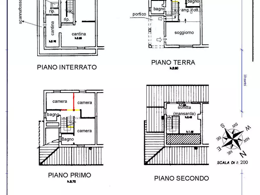 Immagine 12 di Terratetto in vendita  in via Lago Maggiore, 32 a Sarteano