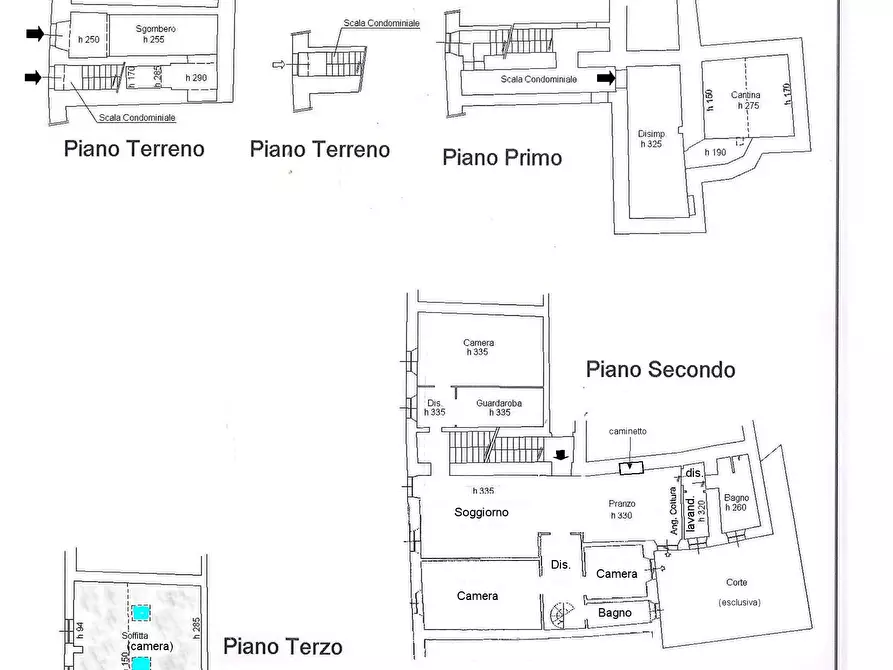 Immagine 12 di Appartamento in vendita  a Sarteano