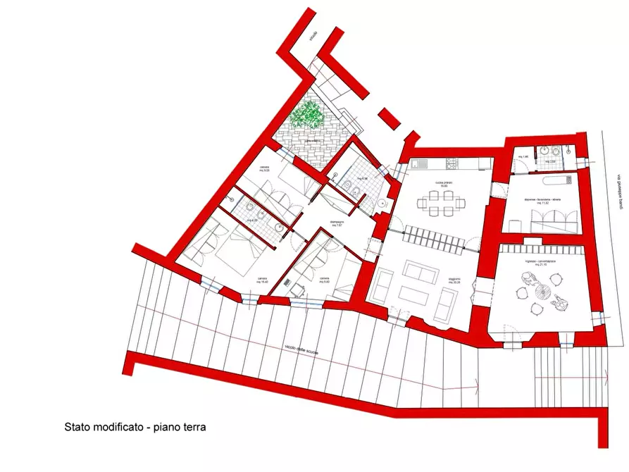 Immagine 12 di Appartamento in vendita  in Via delle Scuole, 15 a Gavorrano