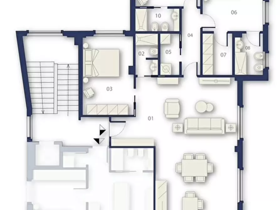 Immagine 3 di Appartamento in vendita  in Via Simone Martini, 16 a Siena