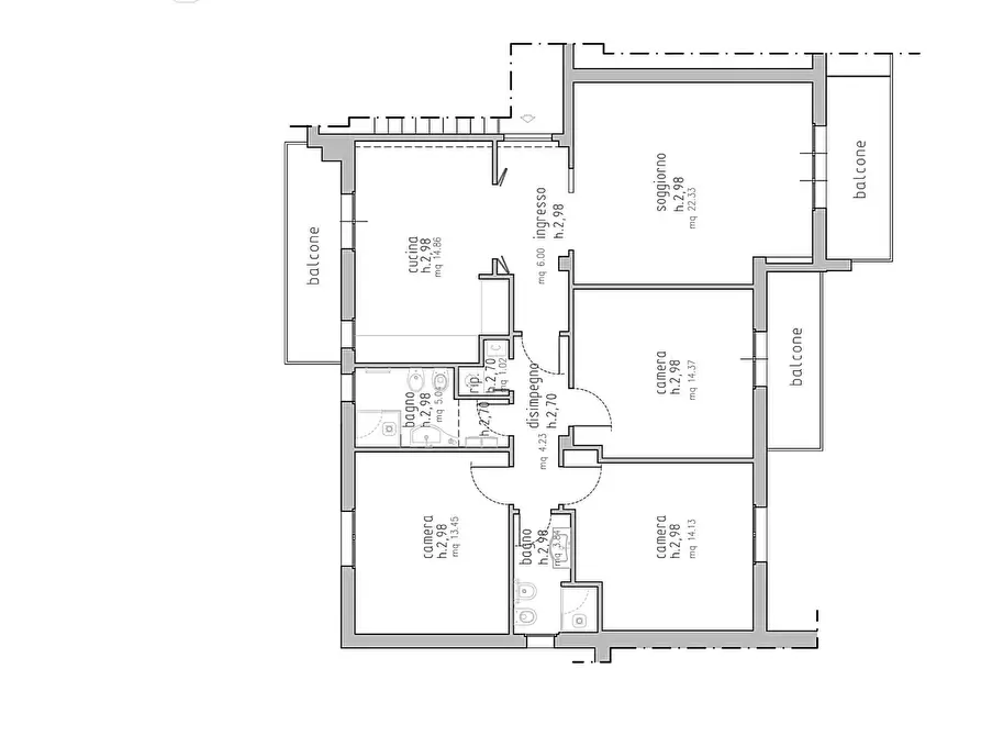 Immagine 11 di Appartamento in vendita  in Via Veneto, 6 a Siena