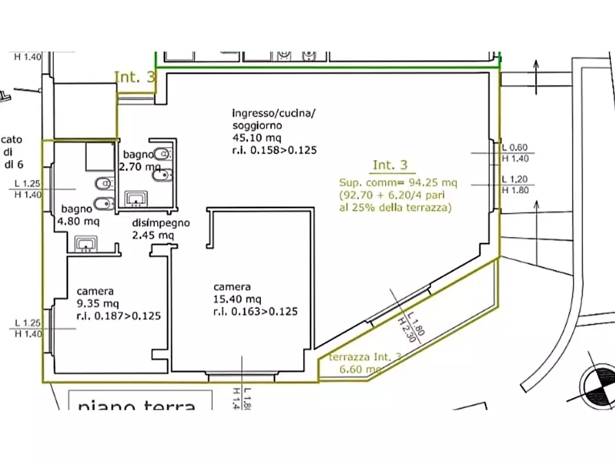 Immagine 9 di Appartamento in vendita  in Via Simone Martini, 2 a Siena