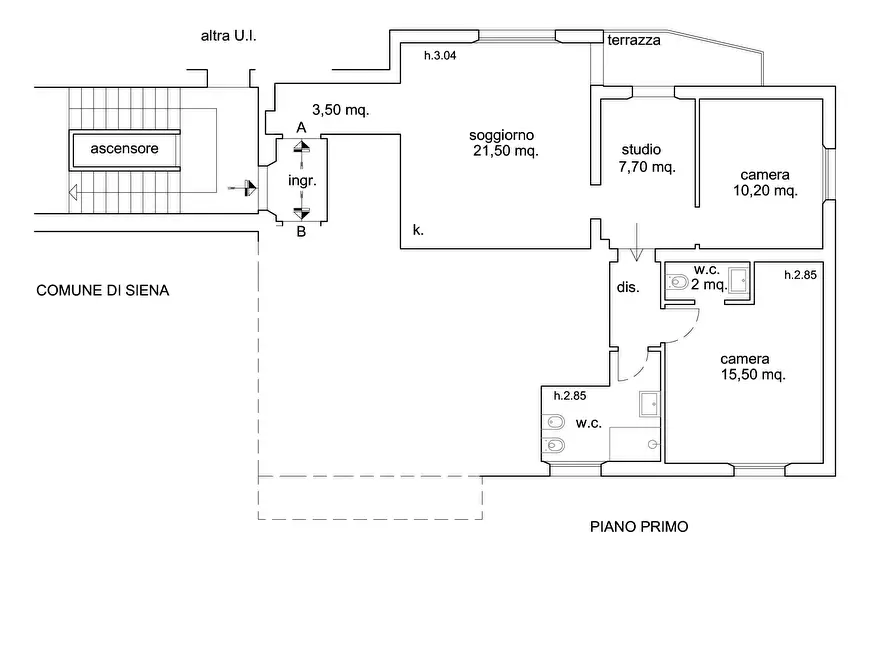 Immagine 8 di Appartamento in vendita  in Via Rutilio Manetti, 3 a Siena