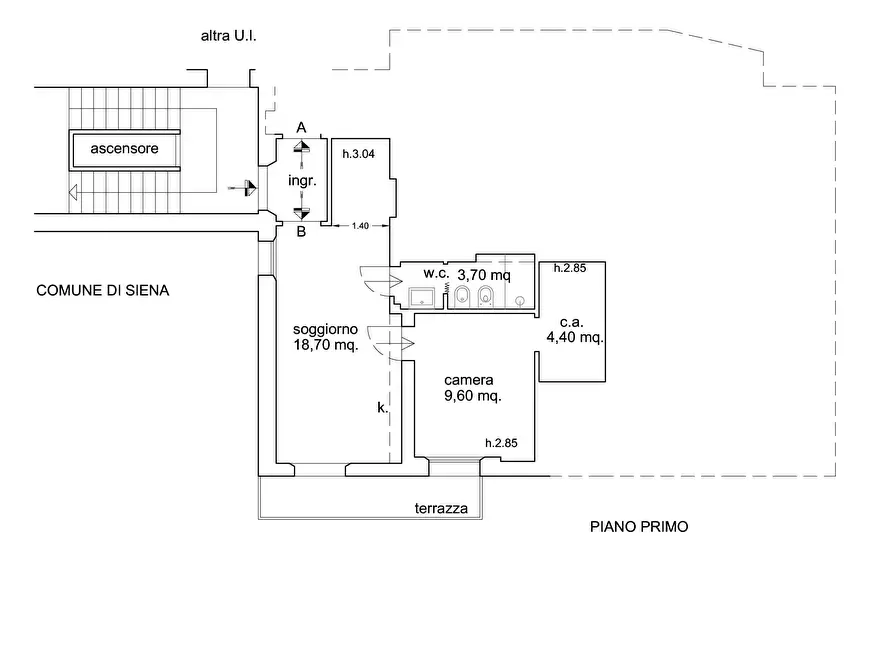 Immagine 8 di Appartamento in vendita  in Via Rutilio Manetti, 3 a Siena