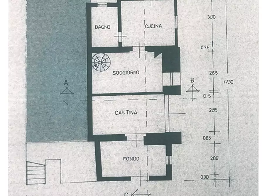 Immagine 11 di Porzione di casa in vendita  a Castiglione Del Lago