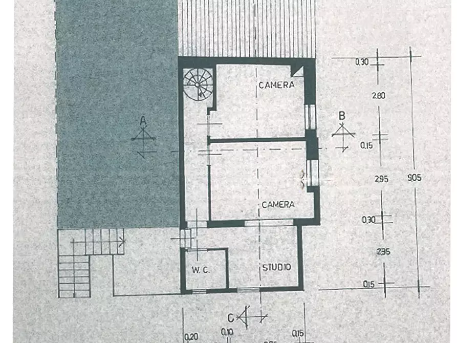 Immagine 12 di Porzione di casa in vendita  a Castiglione Del Lago