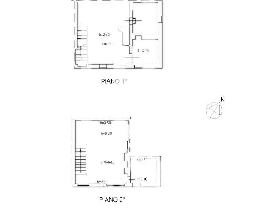 Immagine 11 di Porzione di casa in vendita  in Località I Poggi a Castiglione Del Lago