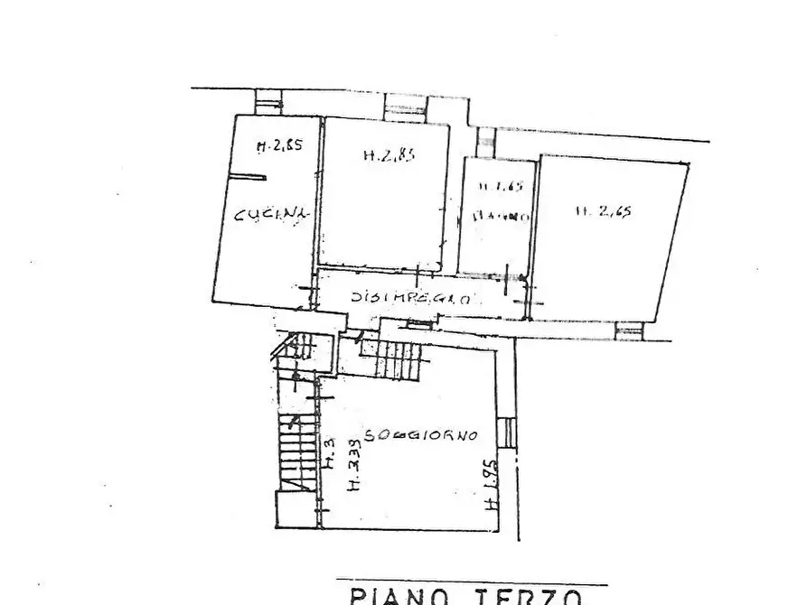Immagine 11 di Appartamento in vendita  in piazza XXVI giugno a Sarteano