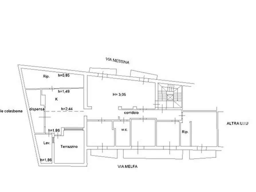 Immagine 11 di Appartamento in vendita  in via Messina, 6 a Caltanissetta
