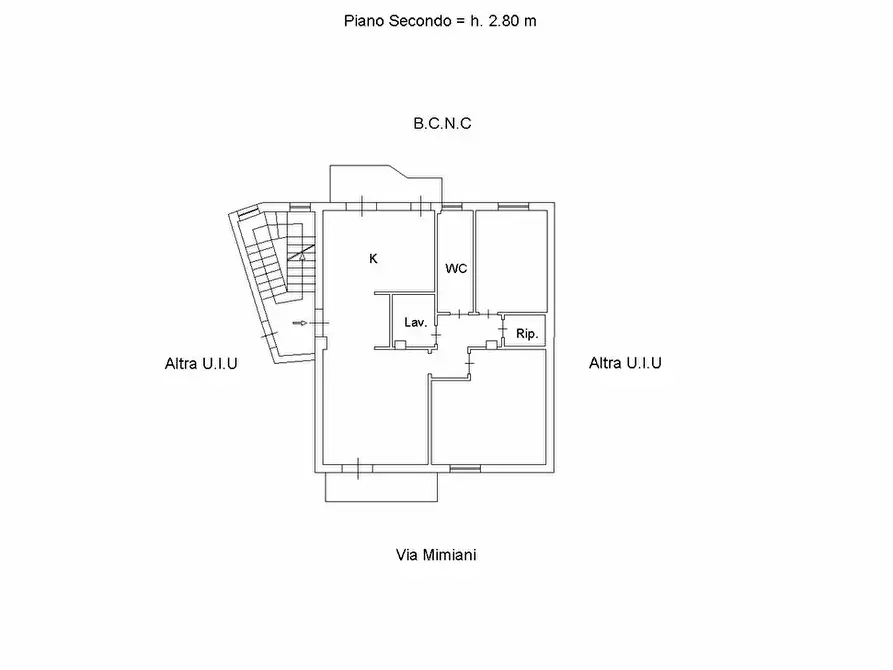 Immagine 11 di Appartamento in affitto  in Via Mimiani, 64 a San Cataldo