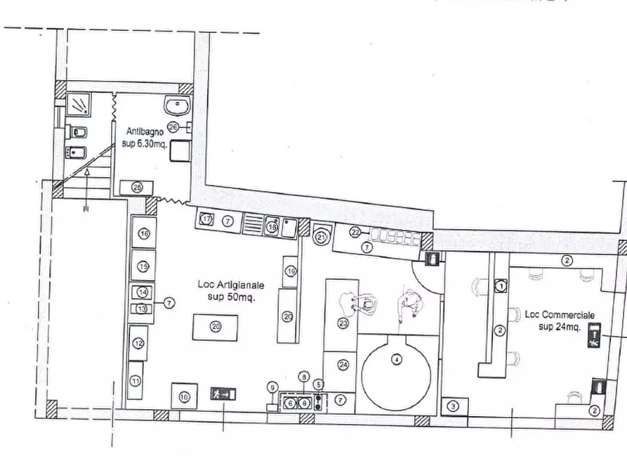 Immagine 3 di Licenza in vendita  in via Vittorio veneto, 40 a San Cataldo