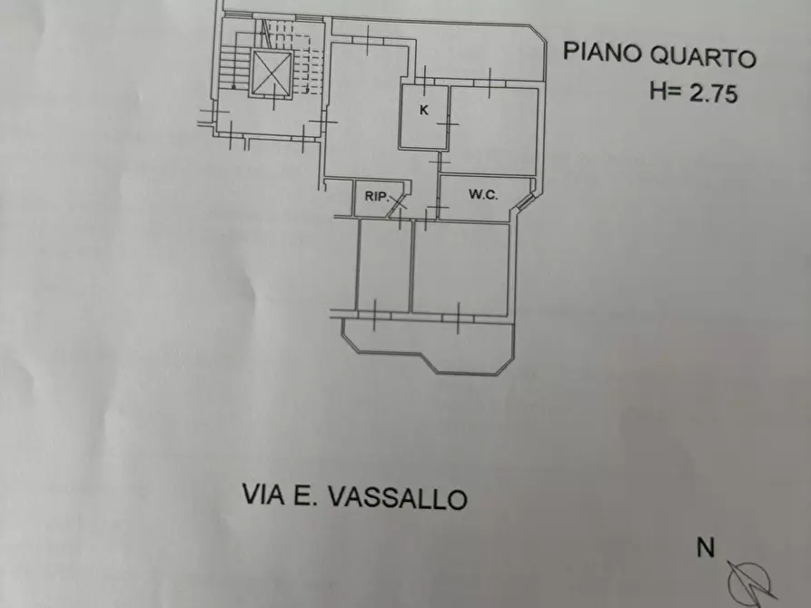 Immagine 11 di Appartamento in vendita  in Via Vassallo Ernesto, 26 a Caltanissetta