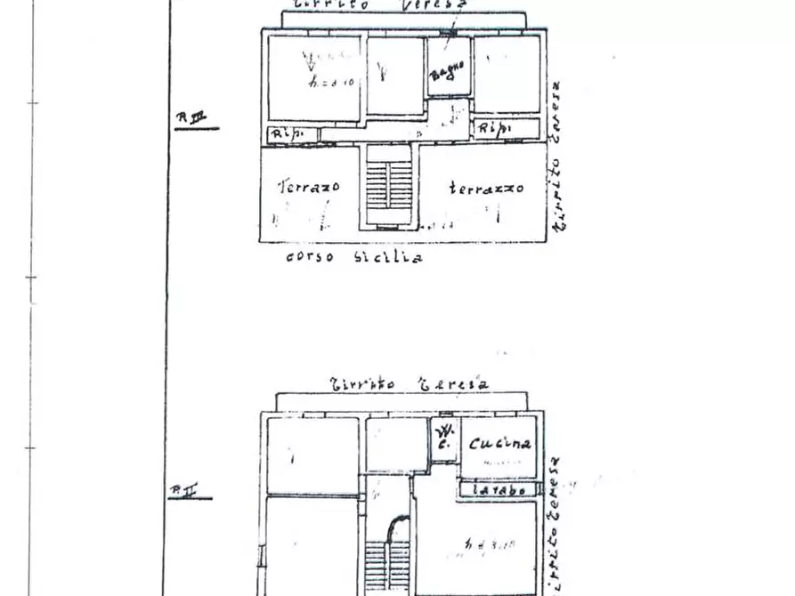 Immagine 12 di Casa indipendente in vendita  in Corso Sicilia, 88 a San Cataldo