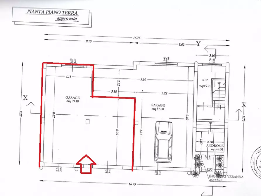 Immagine 11 di Appartamento in vendita  in Via Mariannina Amico Roxas, 8 a San Cataldo