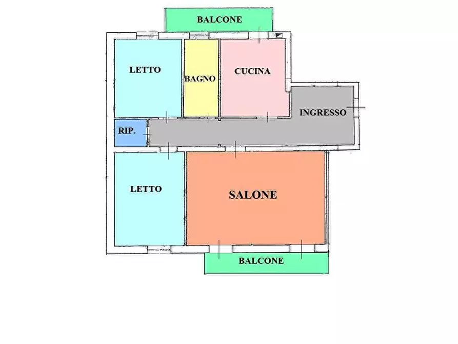 Immagine 5 di Appartamento in vendita  in Via Umberto Locati a Piacenza