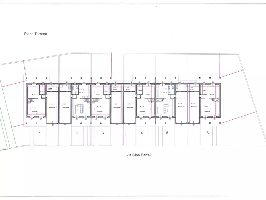 Immagine 7 di Villetta a schiera in vendita  in VIA BARTALI a Gossolengo