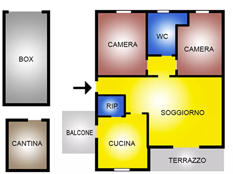 Immagine 28 di Appartamento in vendita  in Via aldo moro, 38 a Cassinetta Di Lugagnano