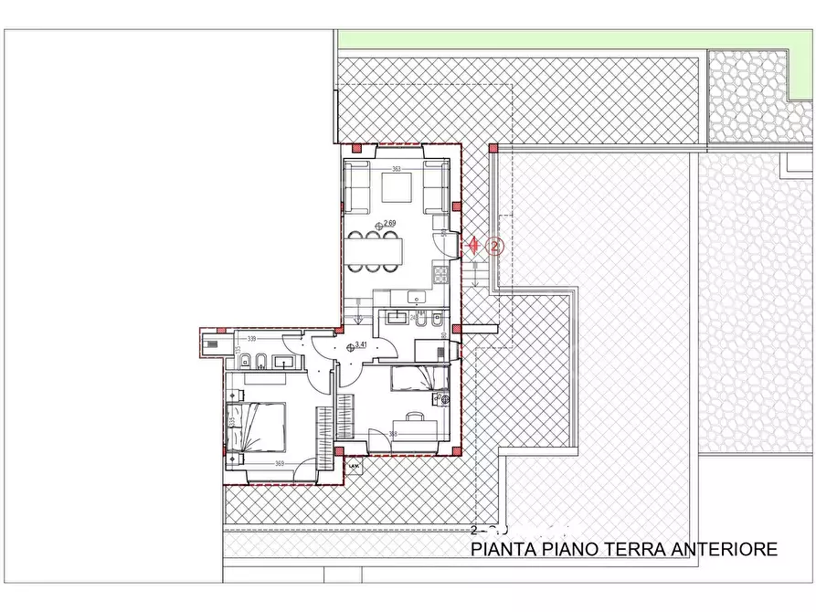 Immagine 5 di Casa trifamiliare in vendita  in Via Casali delle Cornacchiole, 149 a Roma