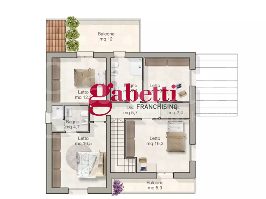 Immagine 7 di Villa in vendita  in Via Tenuta Amalia a Verucchio