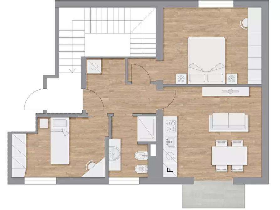 Immagine 8 di Appartamento in vendita  in Via giacomo leopardi, sc a Legnano