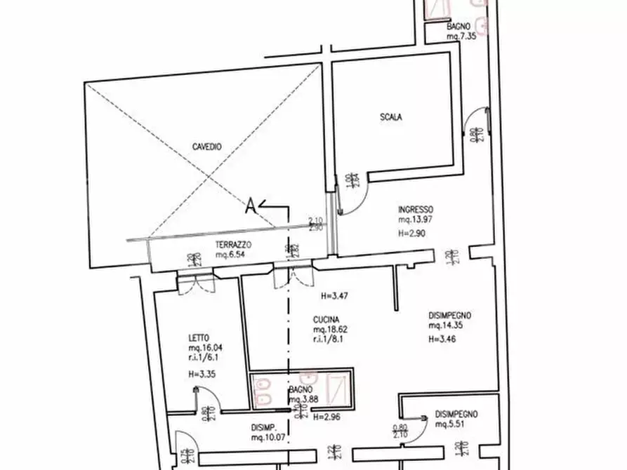 Immagine 13 di Appartamento in vendita  in Via emilia san pietro, 15 a Reggio Nell'emilia