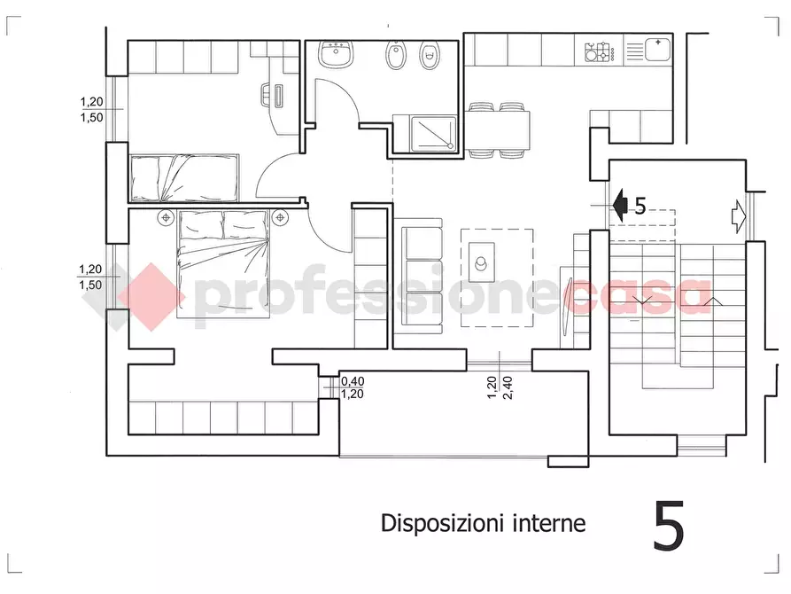 Immagine 1 di Appartamento in vendita  in Via vittorio niccoli a Castelfiorentino
