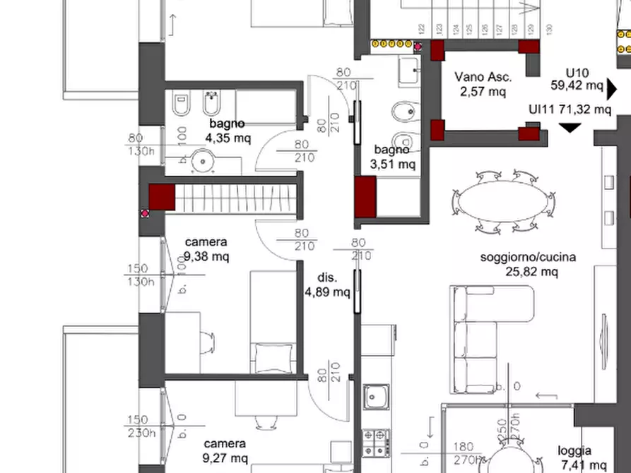 Immagine 6 di Appartamento in vendita  in Via Spadini, 2 a Bologna