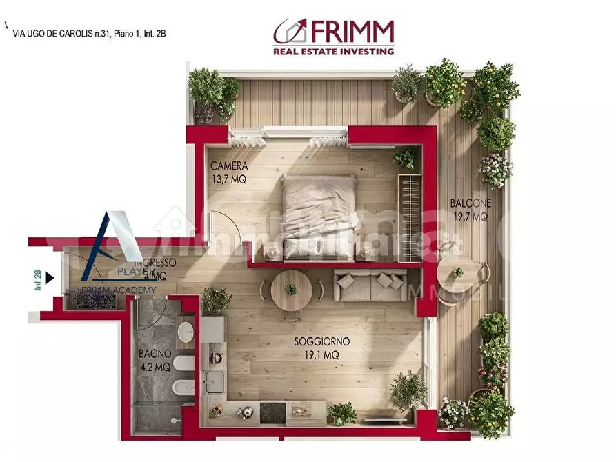 Immagine 15 di Appartamento in vendita  in Via Ugo De Carolis, 31 a Roma