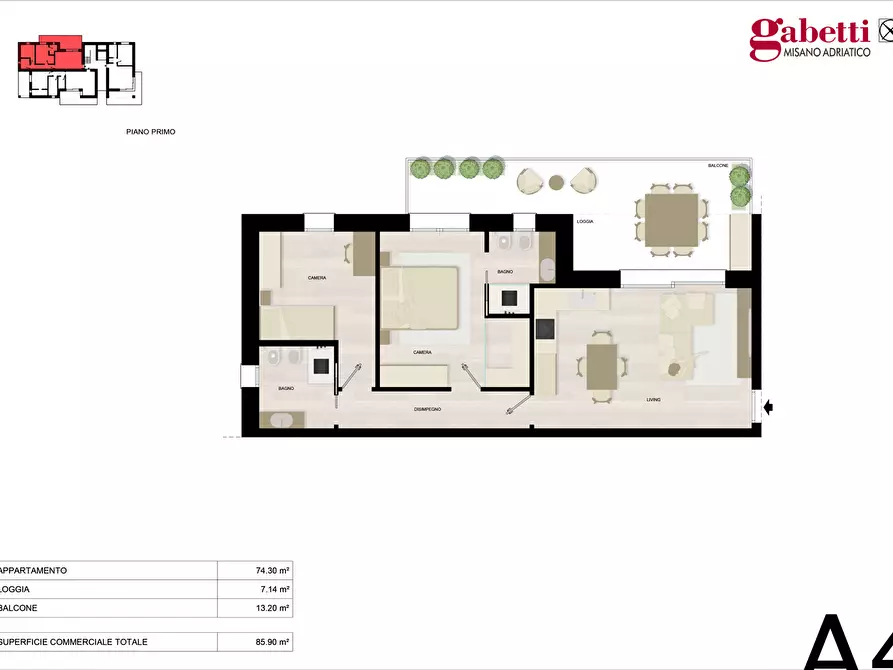 Immagine 16 di Appartamento in vendita  in Via Grossi a Misano Adriatico