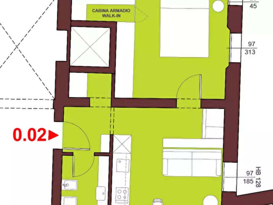 Immagine 8 di Appartamento in vendita  in Via Castiglione, 91 a Bologna