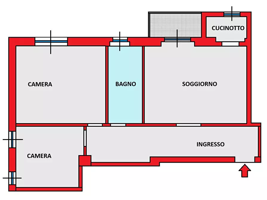 Immagine 43 di Appartamento in vendita  in Via MONTE ROTONDO, 3 a Milano